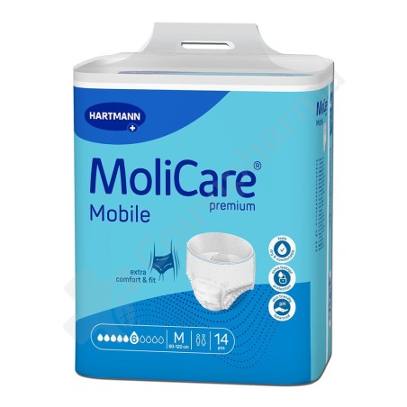 Molicare Mobile 6 Druppels Medium - 14 incontinentiebroekjes Molicare Mobile 6 Druppels Medium - 14 incontinentiebroekjes