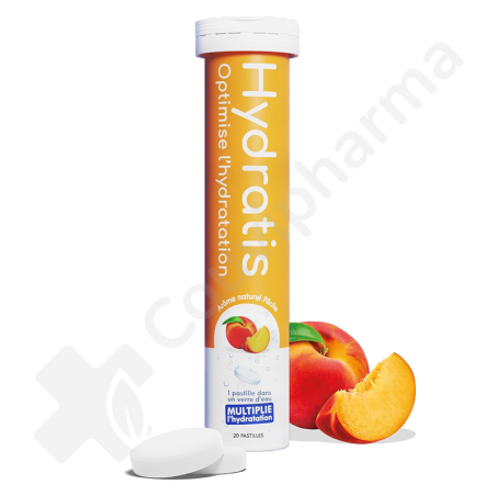 Hydratis Pêche - 20 comprimés effervescents