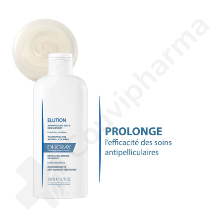 Ducray Elution Shampooing Doux Rééquilibrant - 200 ml