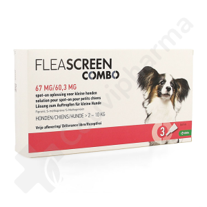 Fleascreen Combo 67mg/60,3mg - 3 pipetten