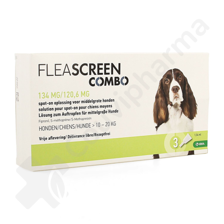 Fleascreen Combo 134mg/120,6mg - 3 pipettes