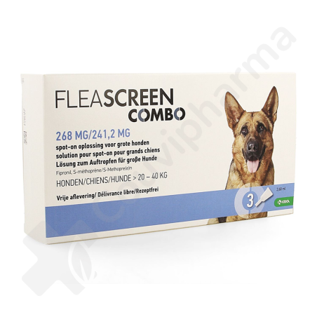 Fleascreen Combo 268mg/241,2mg - 3 pipettes
