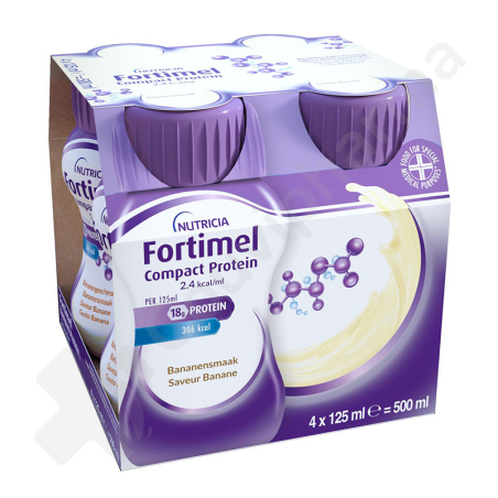 Fortimel Compact Protein 2.4 kcal Banane - 4x125 ml