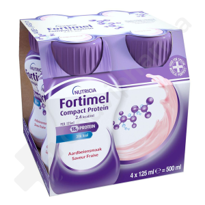 Fortimel Compact Protein 2.4 kcal Aardbei - 4x125 ml