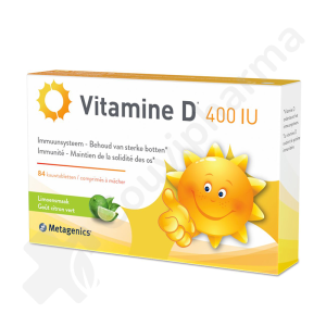 Vitamine D 400 IU - 84 comprimés à croquer