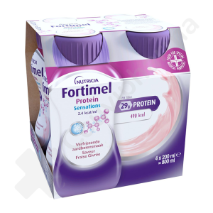 Fortimel Protein Sensations 2.4 kcal Fraise Givrée - 4x200 ml