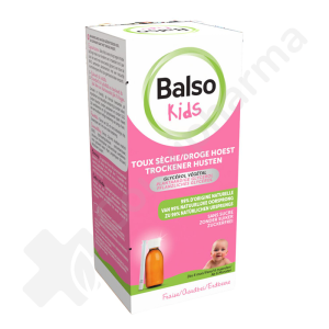Balso Kids Sirop Toux Sèche Sans Sucre - 125 ml + pipette