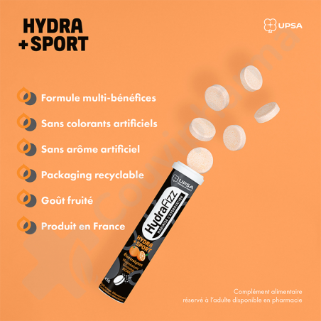 HydraFizz Sport Hydratation - 16 comprimés effervescents