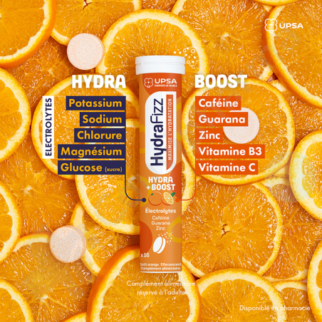 HydraFizz Boost Hydratation - 16 comprimés effervescents