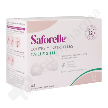 Saforelle Coupes Menstruelles Taille 2 - 2 pièces