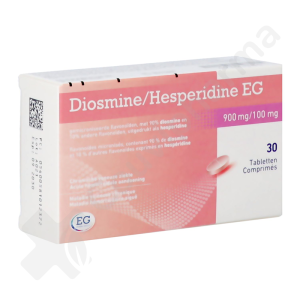 Diosmine + Hesperidine EG 900 mg + 100 mg - 30 comprimés