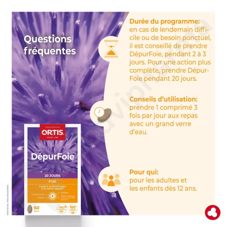 Ortis DépurFoie - 60 comprimés