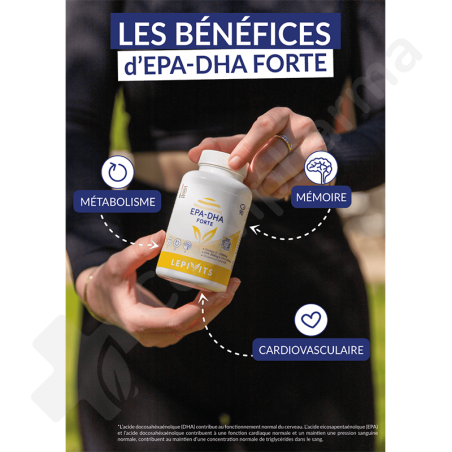 EPA-DHA Forte Oméga-3 Lepivits - 90 capsules