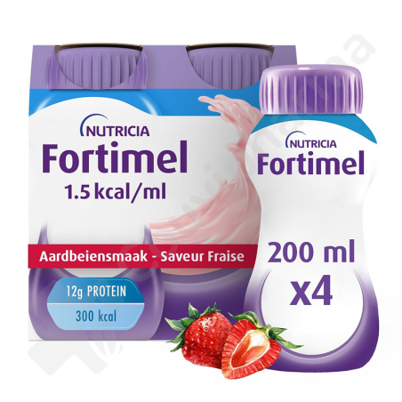 Fortimel Energy Aardbei - 4x200 ml