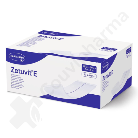 Zetuvit E 15x20 cm - 50 niet-steriele verbanden