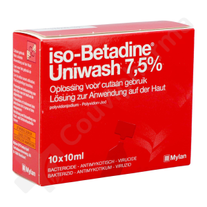 Iso-Betadine Uniwash 7,5% - Savon germicide 10 x 10 ml