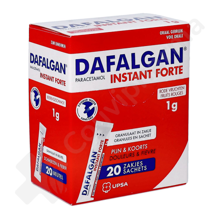Dafalgan Instant Forte Fruits Rouges 1 g - 20 sachets