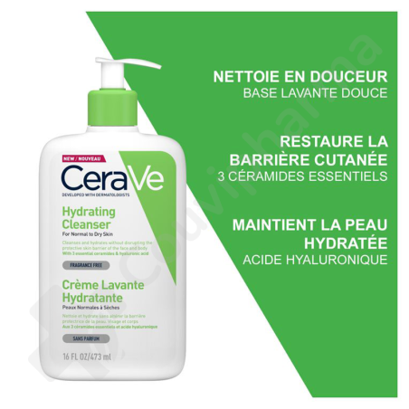 CeraVe Hydraterende Reinigingscrème voor de Normale tot Droge Huid - 473 ml