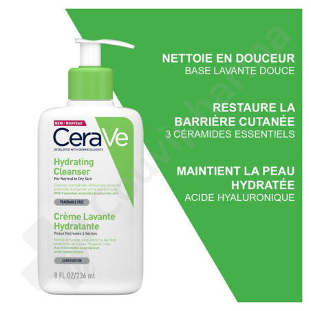 CeraVe Hydraterende Reinigingscrème voor de Normale tot Droge Huid - 236 ml