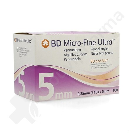 BD Micro-Fine Ultra Pennaalden 5 mm 31 g - 100 stuks
