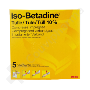 Iso-Betadine Tulle 10% - 5 compresses