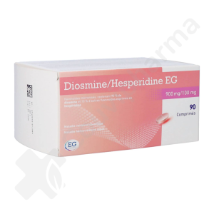 Diosmine + Hesperidine EG 900 mg + 100 mg - 90 comprimés