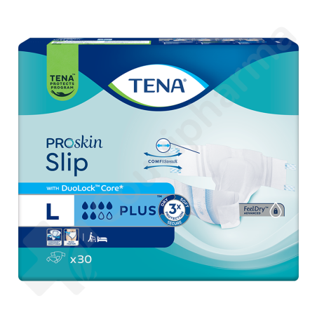 Tena Slip Plus Large - 30 kleefluiers
