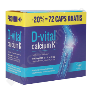 D-vital Calcium K - 2 x 180 ml - PROMO -20%