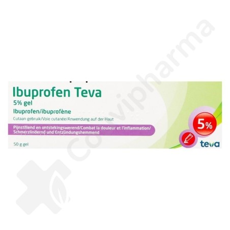 Ibuprofen Teva 5% Gel Tube - 50 g