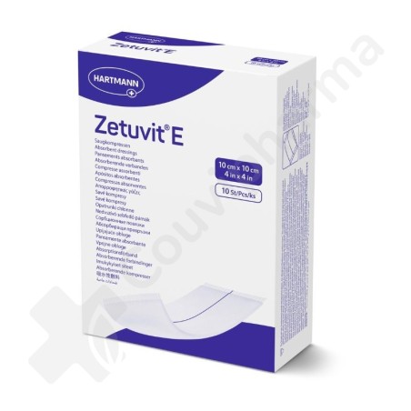 Zetuvit E 10x10 cm - 10 steriele verbanden