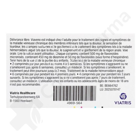 Viaveno 500 mg - 60 comprimés