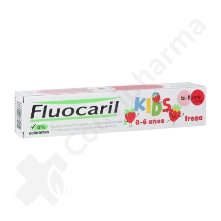 Fluocaril Kids Tandpasta Aardbeiensmaak - 75 ml