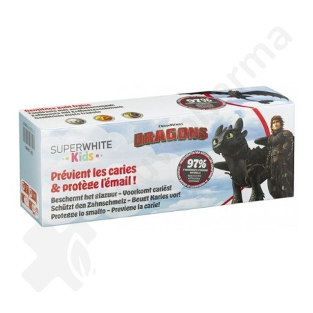 Superwhite Kids Dentifrice Fraise Dragons - 50 ml