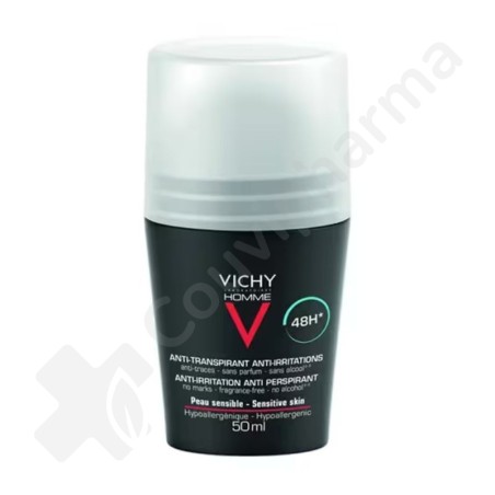 Vichy Homme Déodorant Bille Peaux Sensibles 48h - 50 ml