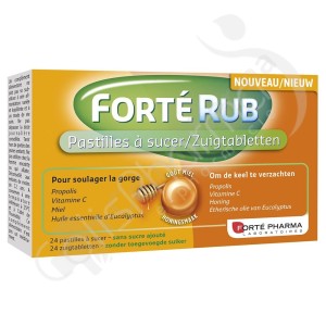 Forté Rub Goût Miel - 24 pastilles à sucer