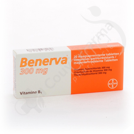 Benerva 300 mg - 20 comprimés gastro-résistants