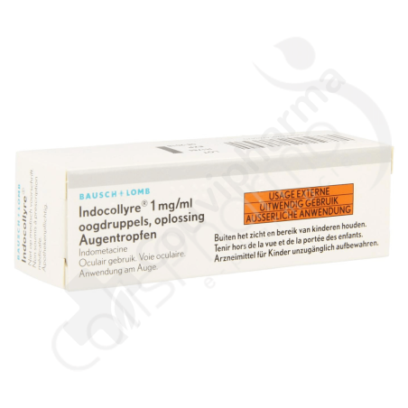 IndoOogdruppels 0,1% - Oogheelkundige oplossing 5 ml