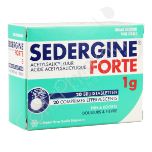 Sedergine Forte 1 g - 20 comprimés effervescents