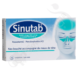 Sinutab 500/30 mg - 15 comprimés