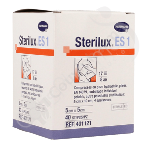 Sterilux ES 1 5x5 cm - 40 pièces