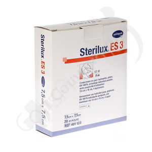 Sterilux ES 3 7,5 x 7,5 cm - 20 pièces