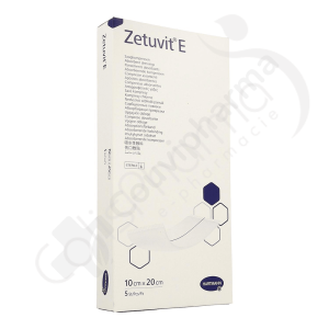 Zetuvit E 10x20 cm - 5 pansements stériles