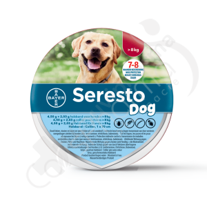 Seresto Dog >8 kg - 1 collier antiparasitaire de 70 cm