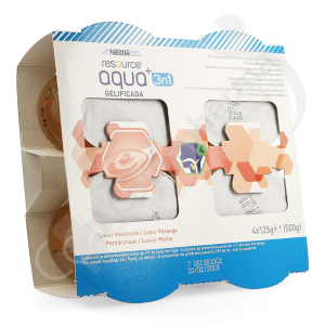 Resource Aqua+ 3en1 Pêche - 4x125 g