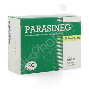 ParasinEG 500 mg/30 mg - 30 tabletten