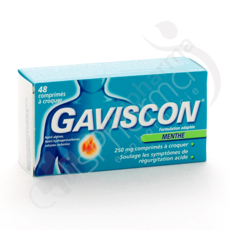 Gaviscon Muntsmaak - 48 kauwtabletten