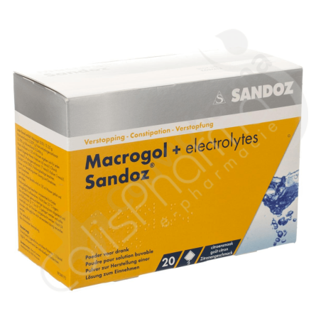 Macrogol + Electrolytes Sandoz - 20 sachets de 13,7 g