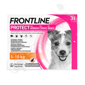 Frontline Protect Solution Pour Spot-On Chiens S 5-10 kg - 3 pipettes de 1 ml