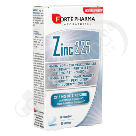 Zinc 225 - 60 comprimés