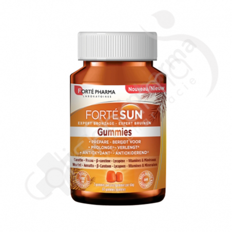 FortéSun Expert Bronzage - 60 gummies